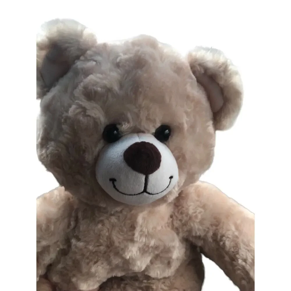 Build A Bear‎ Cream Curly Fur Teddy Plush Stuffed Bear 19 Inches